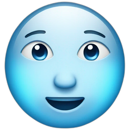 Blue light emoji