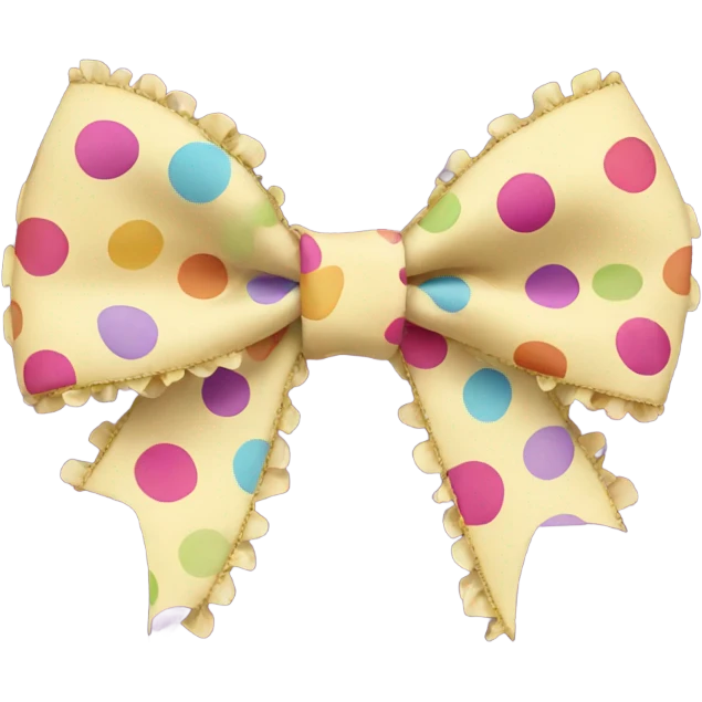 a cute bow emoji
