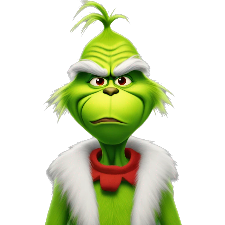 Grinch with double peace sign emoji