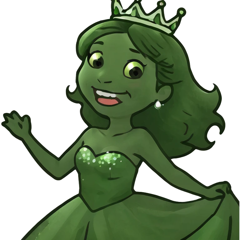 Princess laughing emoji