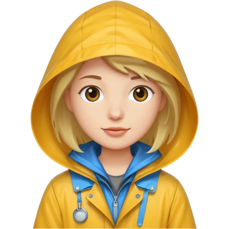 fotographer with rain coat emoji