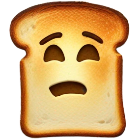 toast with elon musk face burnt on it from the toaster emoji