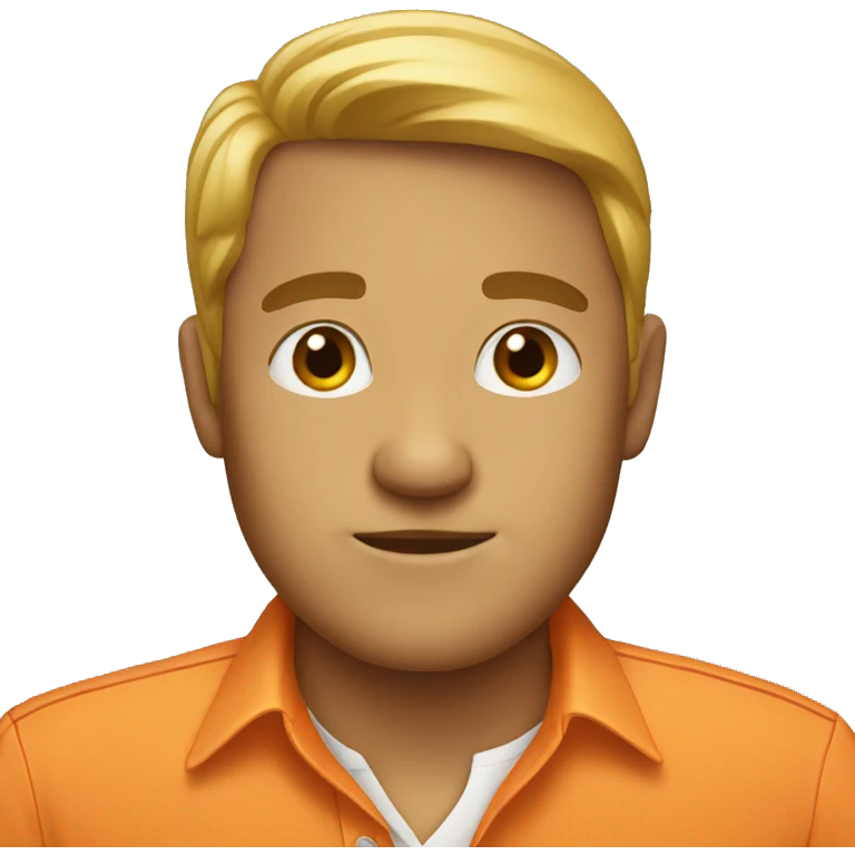 Orange shirt  emoji