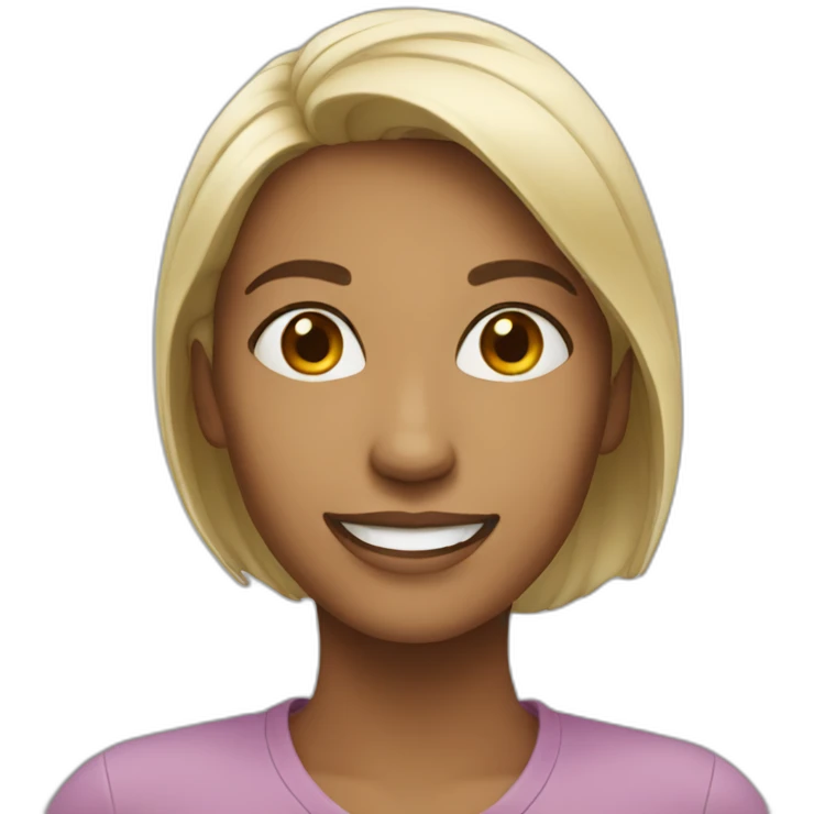 Woman smiling emoji