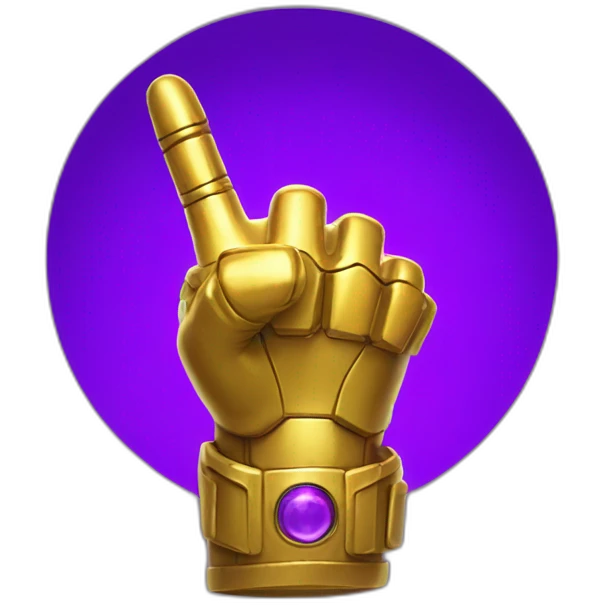 infinity gauntlet middle finger emoji