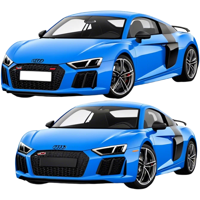Audi R8 - Audi (Model Year: 2022)(Iconic Blue and Black) emoji