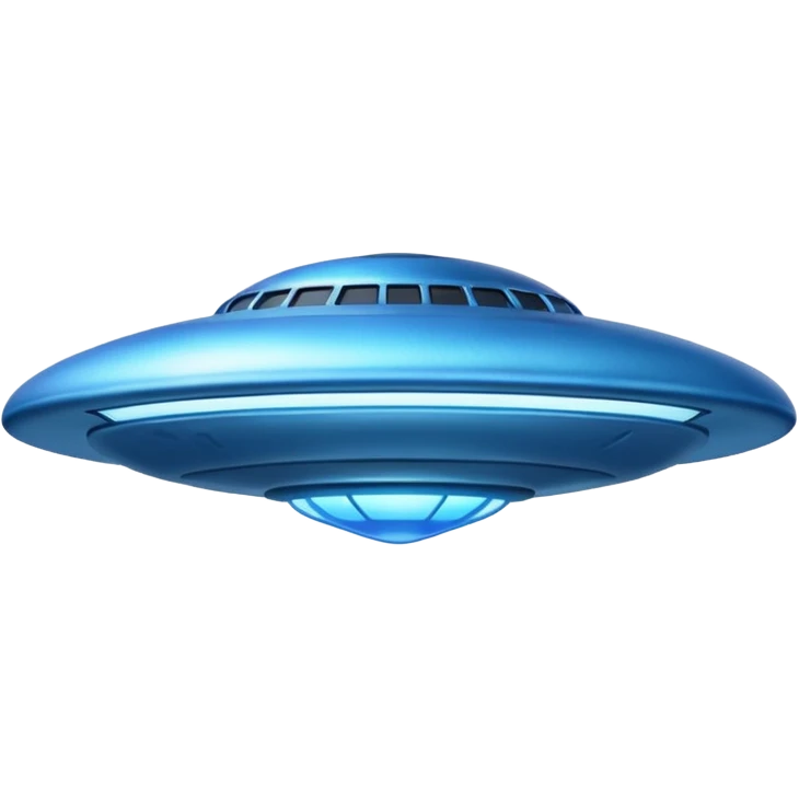blue UFO emoji