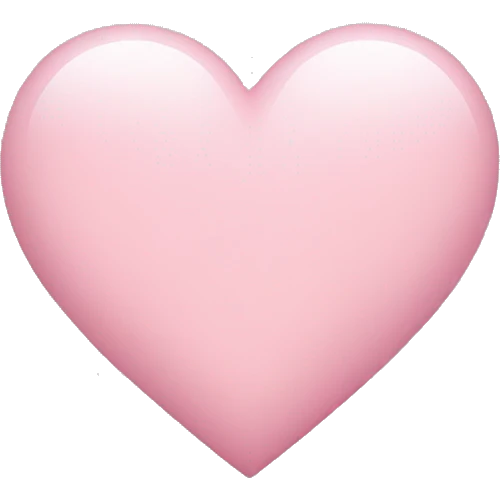 Light pink heart  emoji