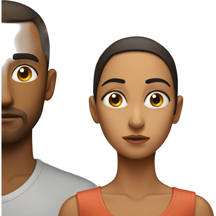 Side eyes y cara confundida  emoji