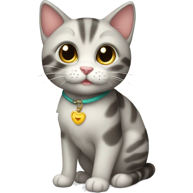 Cute cat whit emoji