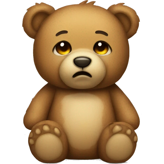Teddy bear with tears emoji