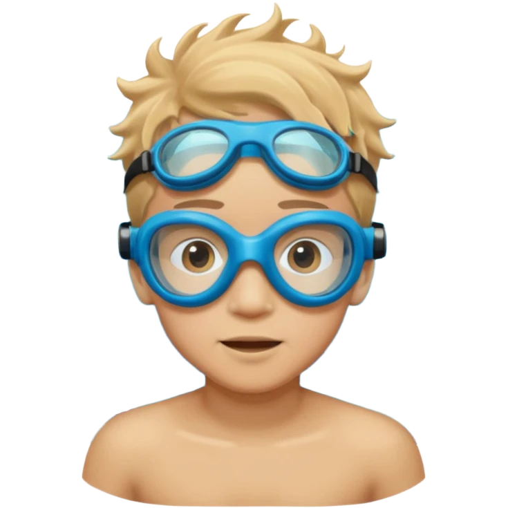 Underwater boy emoji