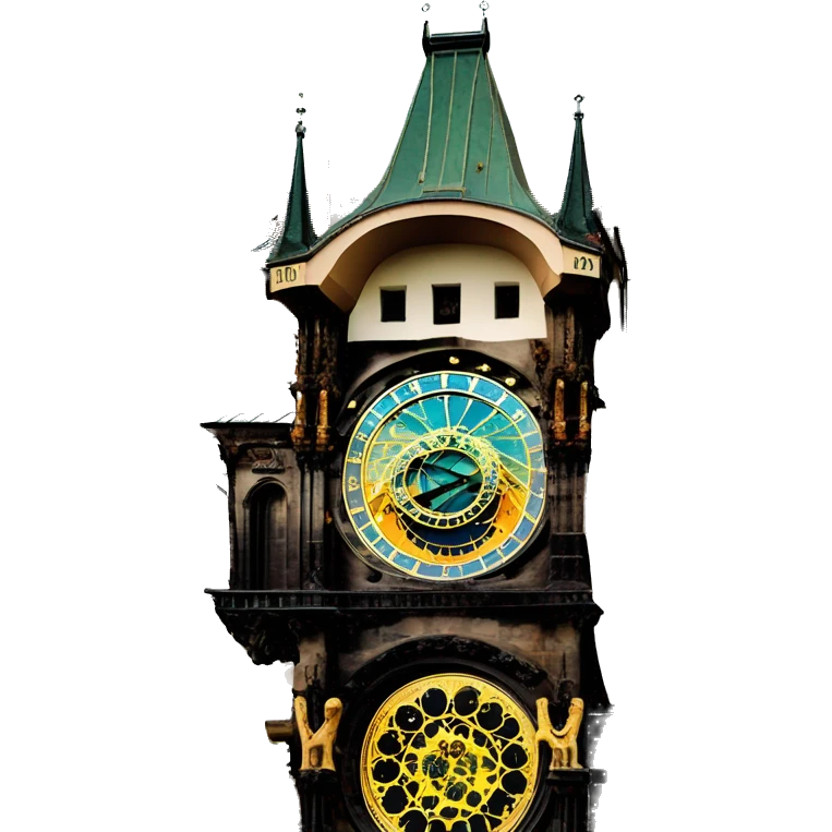 astronomical clock tower prague emoji