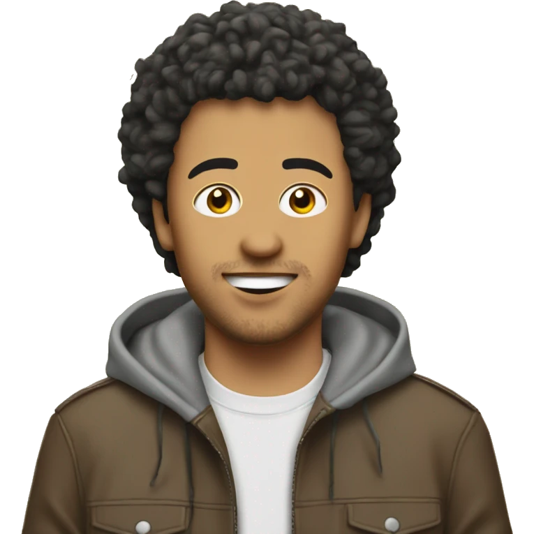 Kev Adams with french fries emoji