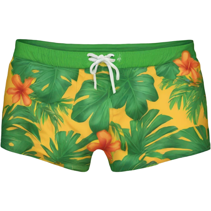 Men’s tropical trunks emoji