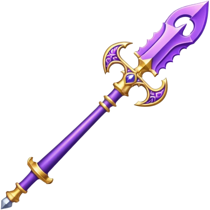 Pretty purple classy weapon emoji