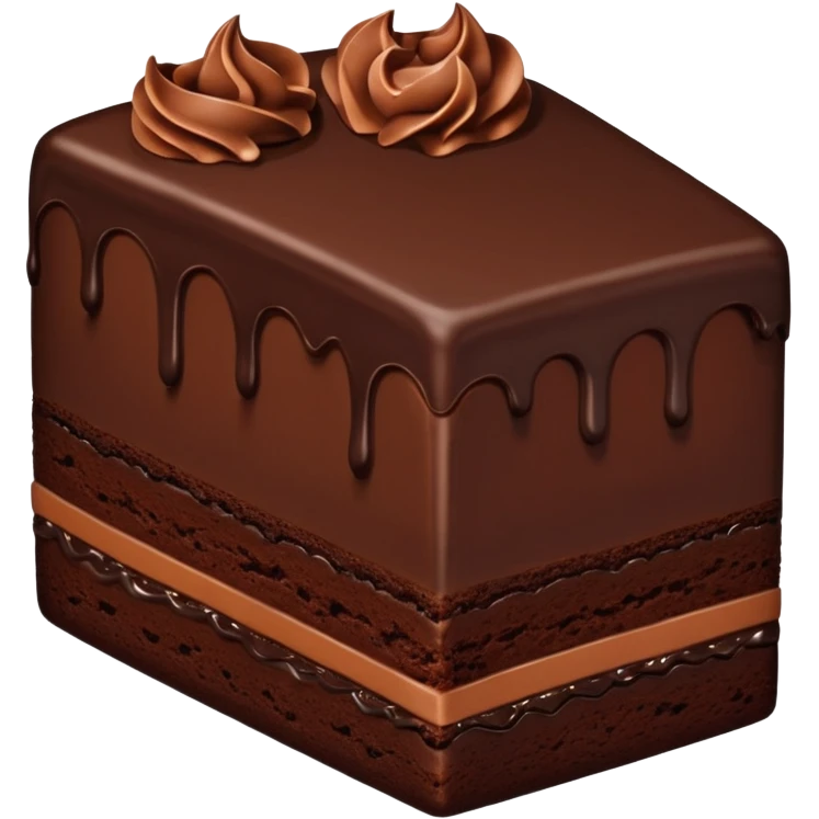 chocolate cake slice emoji