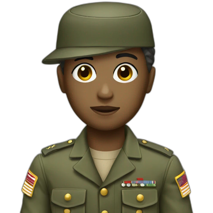 small military doll emoji