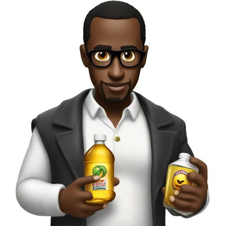 p diddy holding oil emoji