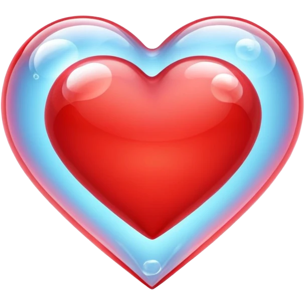 Heart with bubble emoji