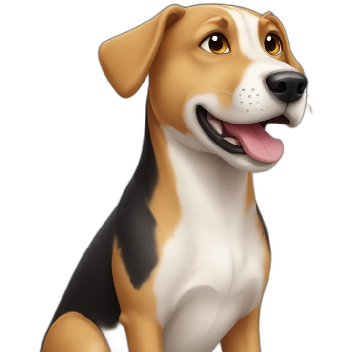 Dog with dino emoji