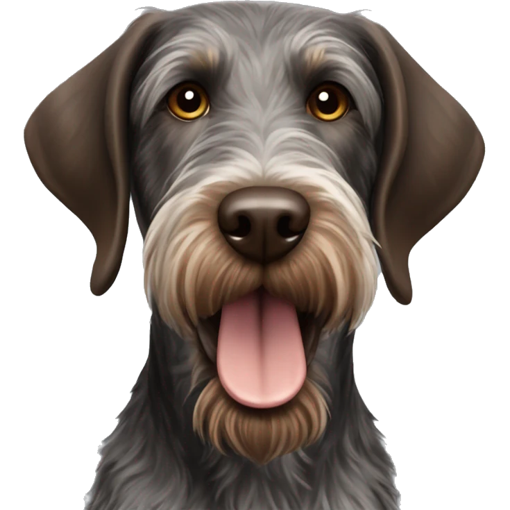 German wirehaired pointer  emoji
