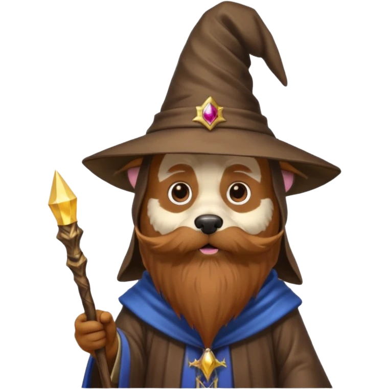 Dog wizard emoji