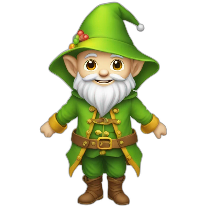 Lutin sur arc-en-ciel emoji