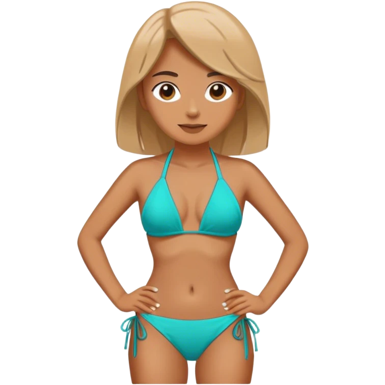 Turquoise bikini  emoji