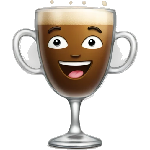 cheering two coffee glass emoji