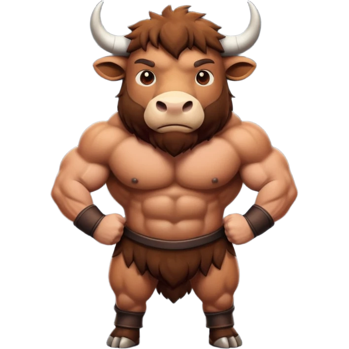 High resolution of An ox emoji