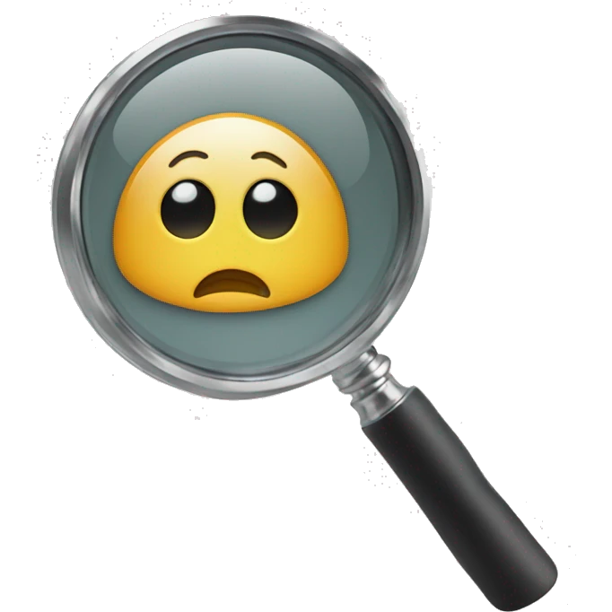 The letter W under a magnifier emoji