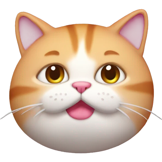 pink fat cat emoji