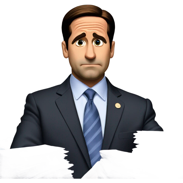 Michael Scott declaring bankruptcy  emoji