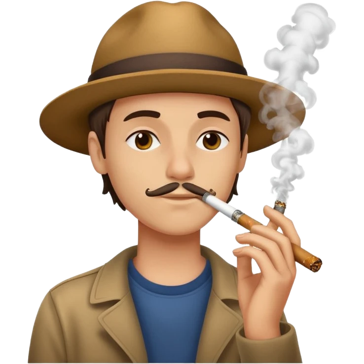 Smoking a blunt emoji