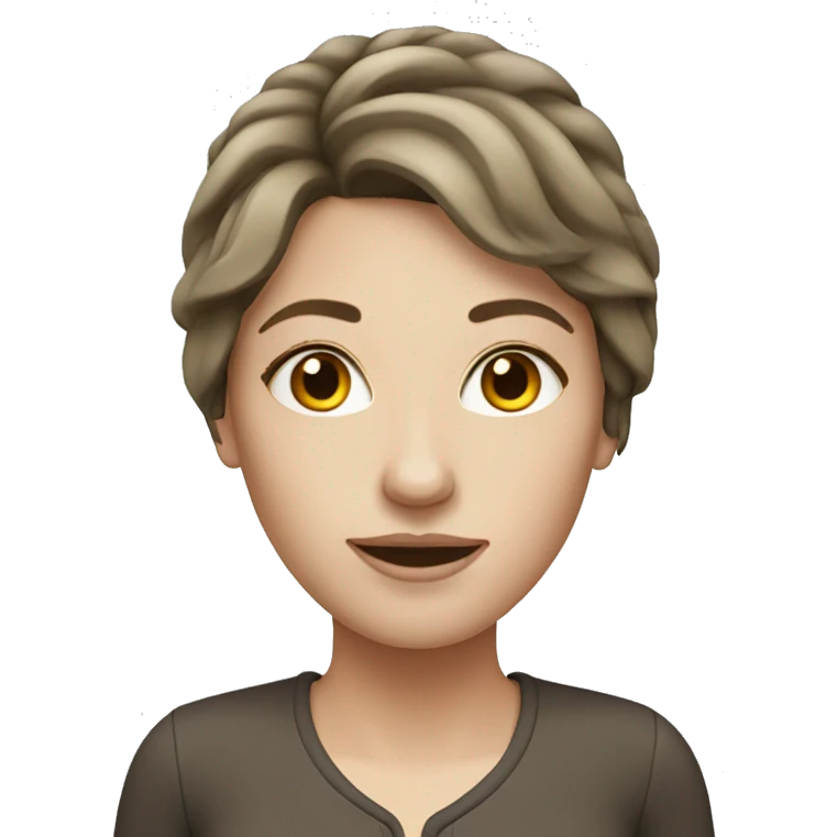Pale brunette  woman  emoji