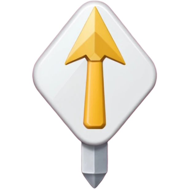 fleche directionelle blanche tres simple  sur fond de couleur rose sur un bouton   emoji
