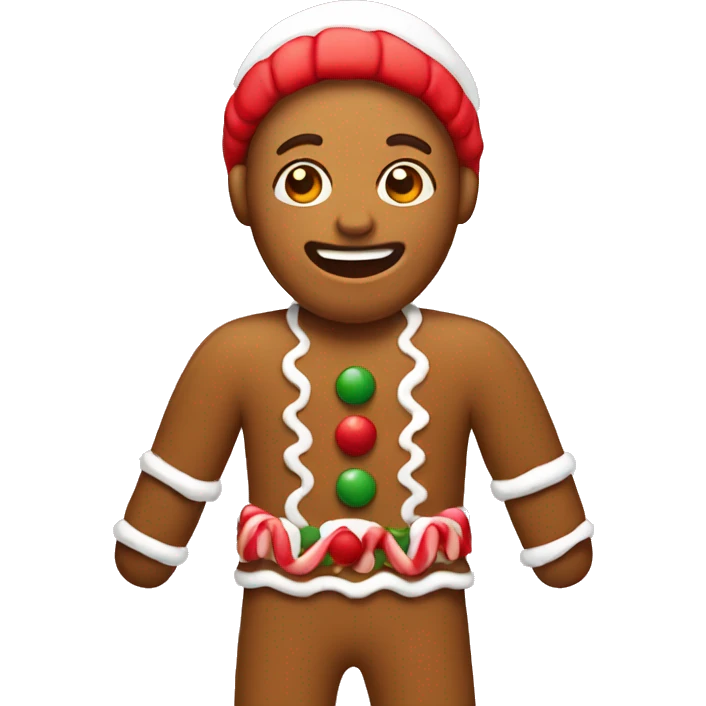 Gingerbread Christmas emoji
