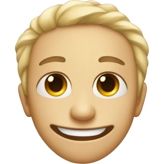 Smile and eye twitching emoji
