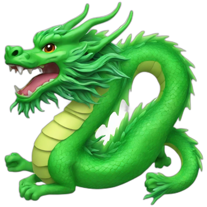Chinese dragon green emoji