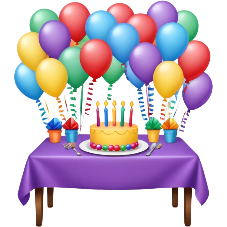 birthday table emoji