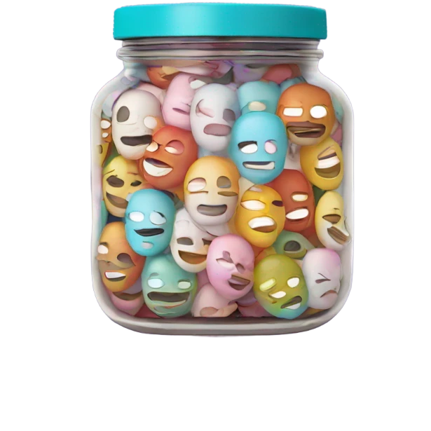 aesthetic jar of mask emoji