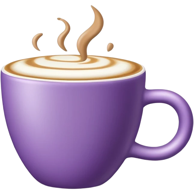 Purple Latte Coffee Cup emoji