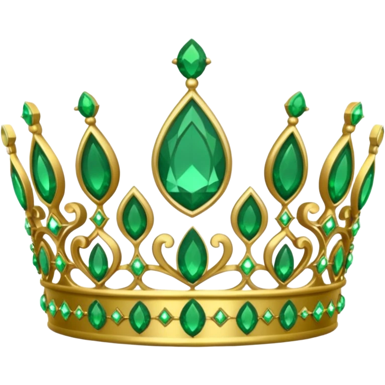 green tiara emoji