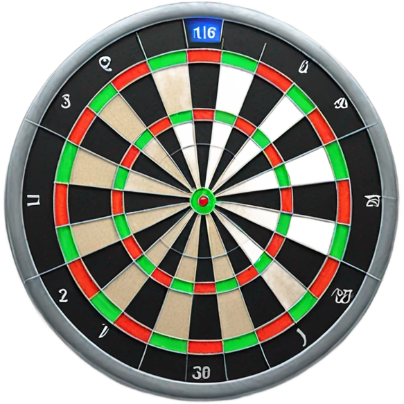 Metal dartboard  emoji
