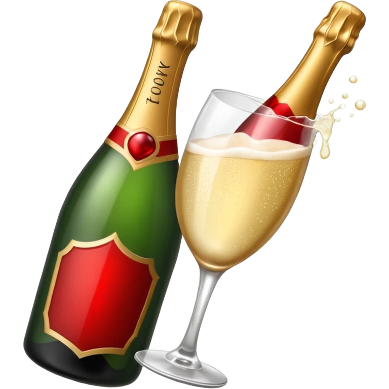 botle champgne RED emoji