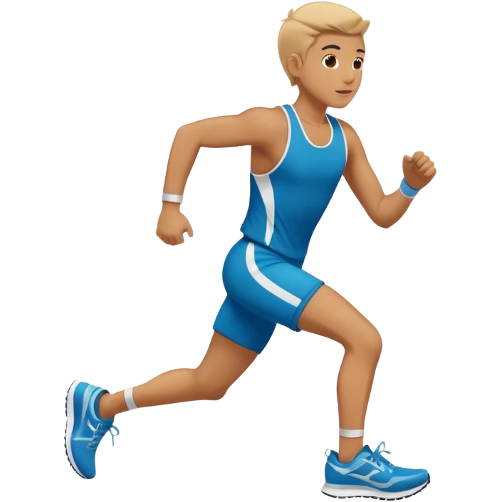 a person running in a race with running shoes emoji
