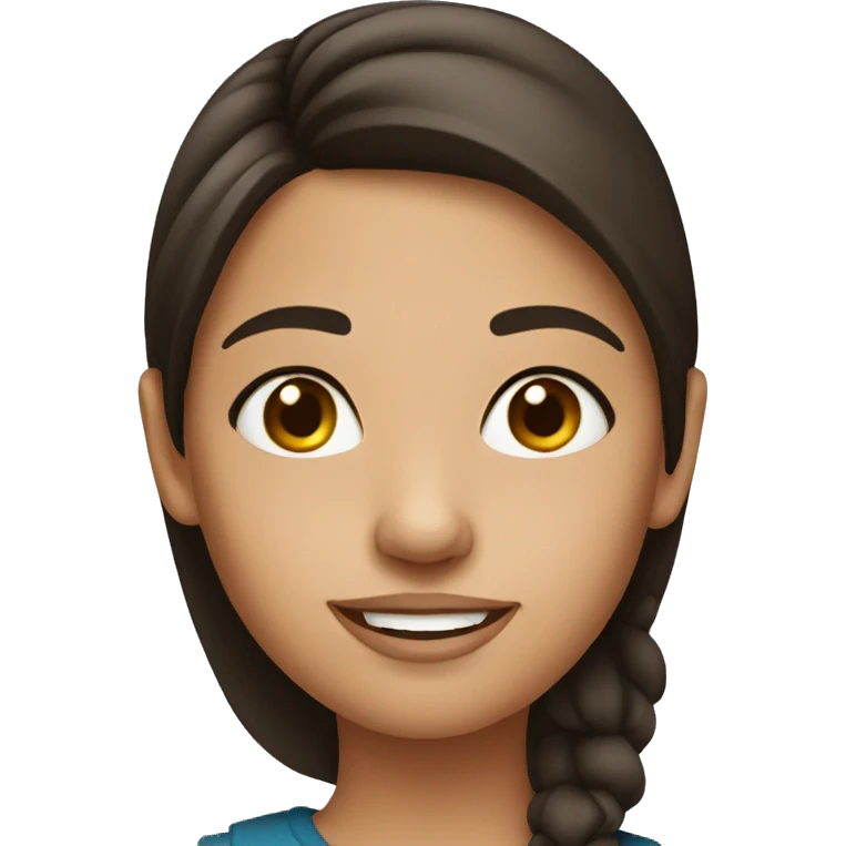 brunette girl emoji