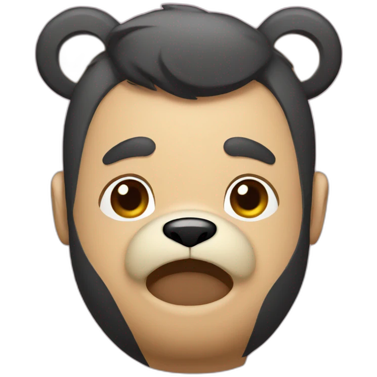 gay bear, asian emoji