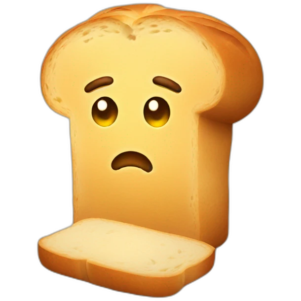 sad bread emoji
